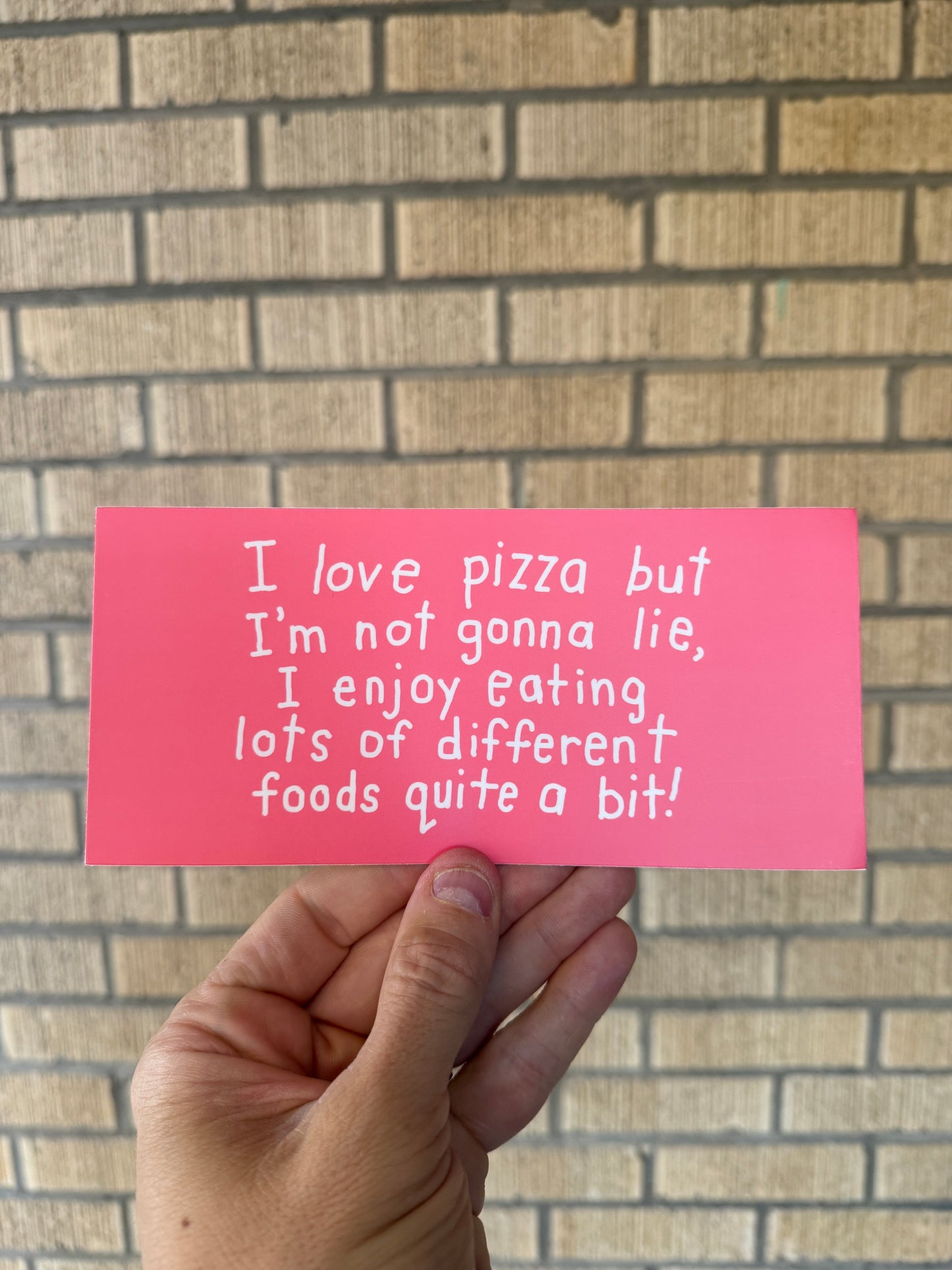 I Love Pizza - Bumper Sticker